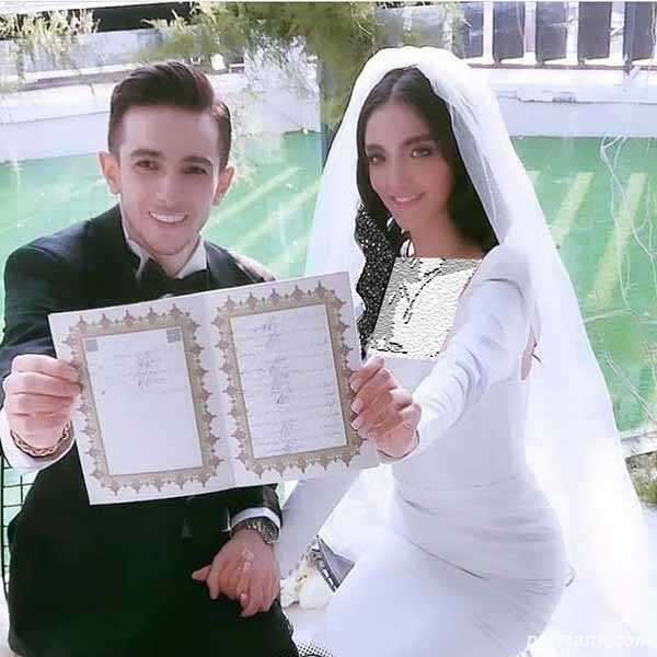 عکس فرشاد احمدزاده و همسرش