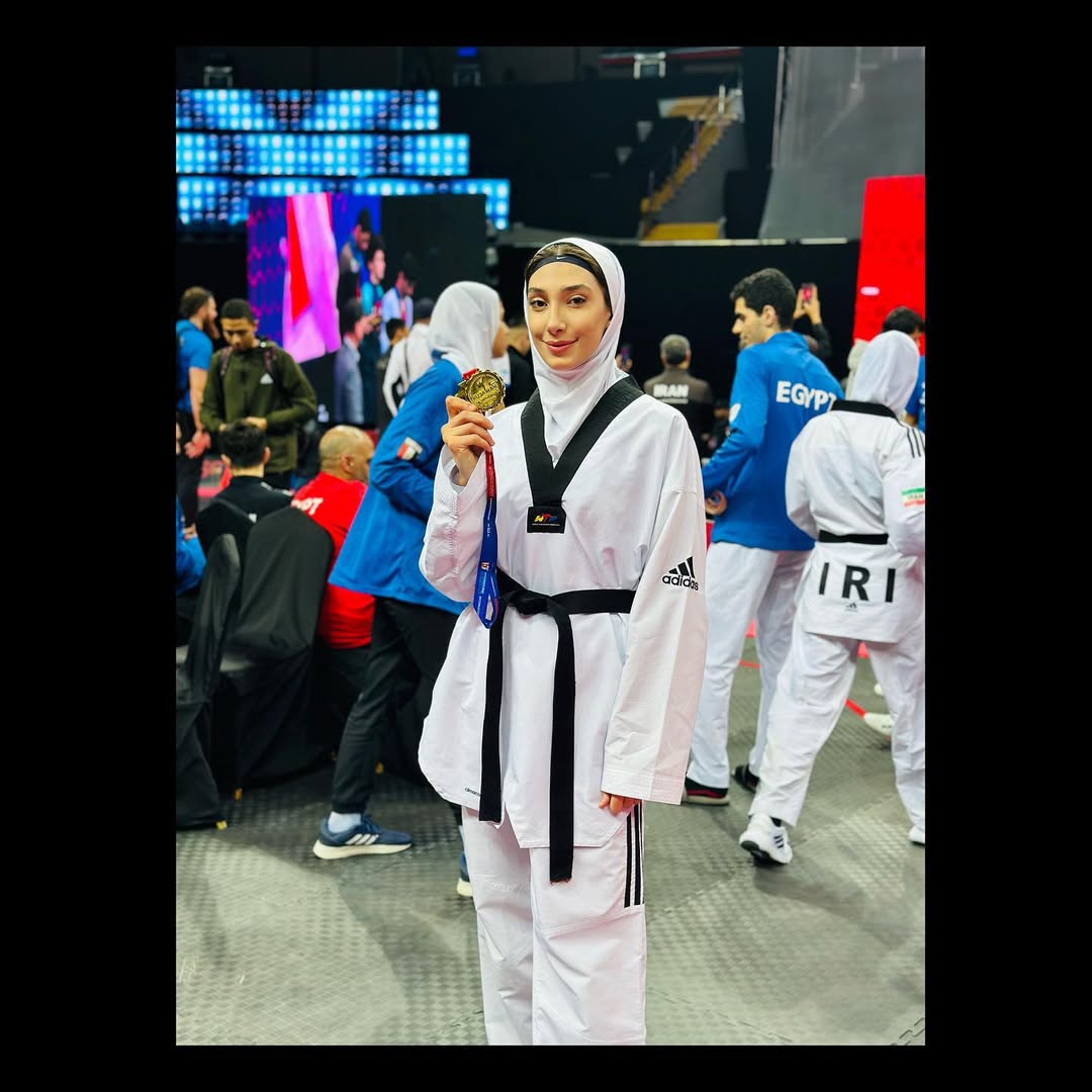 عکس مبینا نعمت زاده تکواندوکار